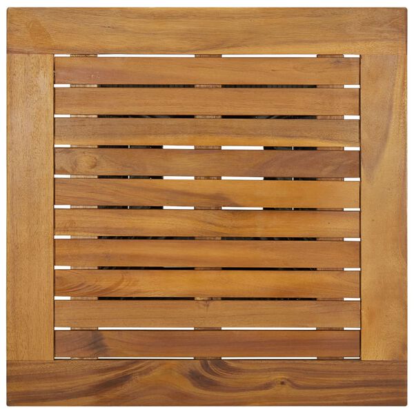 vidaXL バーテーブル グレー 60x60x110cm ポリラタン＆アカシア無垢材