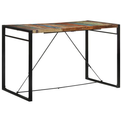 vidaXL バーテーブル 175x90x110 cm 無垢の再生材