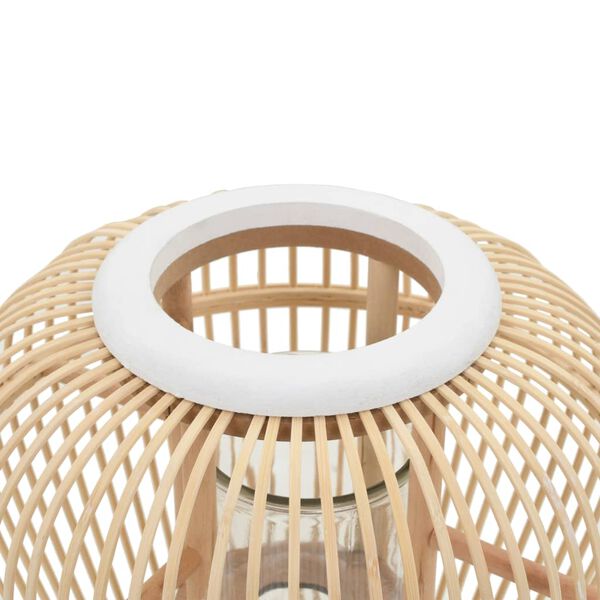 vidaXL 自立式ランタンホルダー バンブー/竹 ナチュラル