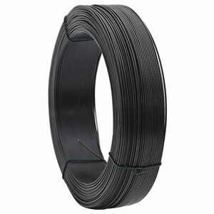 vidaXL フェンス結束ワイヤー 250m 0.9/1.4 mm スチール 炭黒色