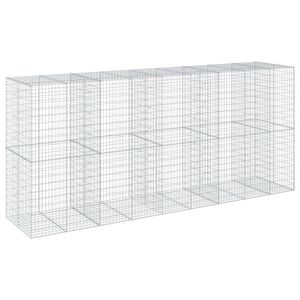 vidaXL 蛇籠バスケット カバー付き 450x100x200cm 亜鉛メッキ鉄