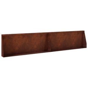 vidaXL 保持壁 2 個 100 x 12 x 30 cm 耐候性スチール 錆