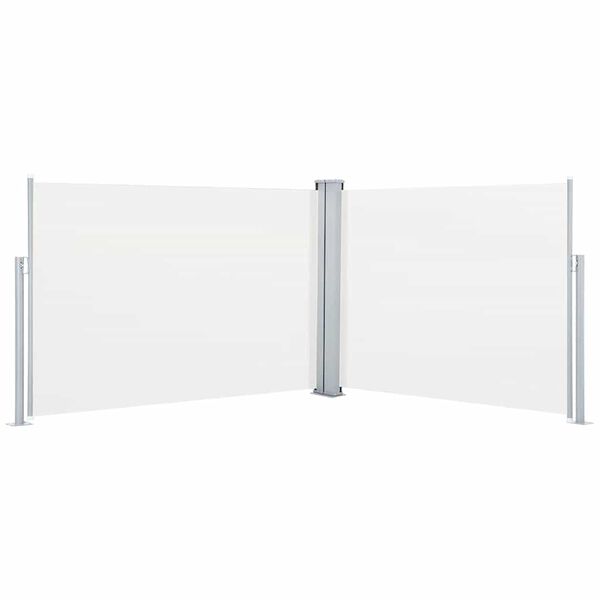 vidaXL 引き込み式サイドオーニング 120x1000cm クリーム