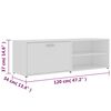 vidaXL TVキャビネット 白色 120x34x37cm パーティクルボード