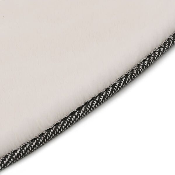 vidaXL ラグ 80 cm フェイクラビットファー クリーム