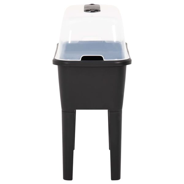 vidaXL レイズドベッド 77x38.7x82 cm PP