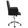 vidaXL オフィスチェア 合成皮革製 ブラック