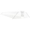 vidaXL スチールフレーム温室 ホワイト 88 m&sup2; 22x4x2 m