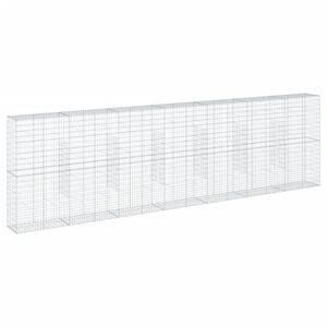 vidaXL 蛇籠バスケット カバー付き 700x50x200cm 亜鉛メッキ鉄