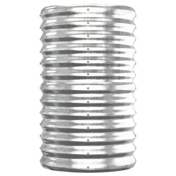 vidaXL ガーデンプランター 亜鉛メッキスチール 152x40x68 cm シルバー