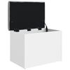 vidaXL 収納ベンチ ホワイト 62x42x45 cm エンジニアードウッド
