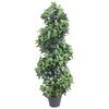 vidaXL 人工観葉植物 月桂樹 (ローレル) ポット付き 150cm グリーン