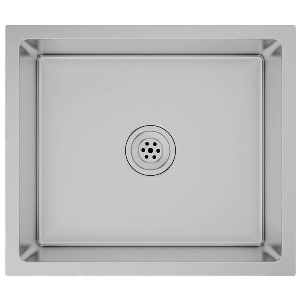 vidaXL 手作り キッチンシンク ステンレススチール製