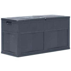 vidaXL ガーデン収納ボックス 320L ブラック