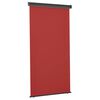 vidaXL バルコニー用 サイドオーニング 125x250cm レッド