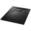 vidaXL シャワートレイ SMC ブラック 100x70cm