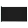 vidaXL パティオ用 引き込み式サイドオーニング 180x314cm ブラック