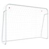 vidaXL サッカーゴール ネット付き ホワイト 214x75x152cm スチール＆ポリエステル
