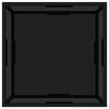 vidaXL コーヒーテーブル ブラック 60x60x35cm 強化ガラス製