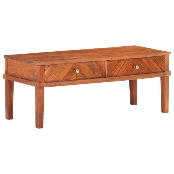 vidaXL TVキャビネット 110x40x41cm アカシア無垢材