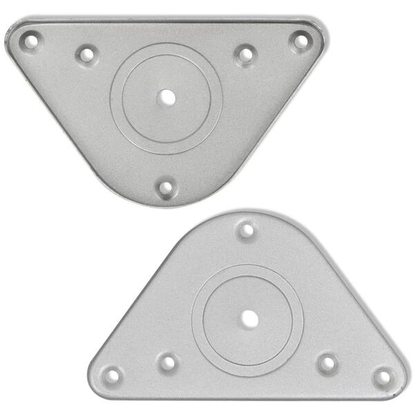 vidaXL テーブル脚 4点 高さ調節可能 つや消しニッケル 1100mm