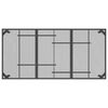 vidaXL ガーデンテーブル アントラシート 165x80x72 cm スチールメッシュ