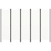 vidaXL 間仕切り 5枚パネル り ホワイト 250x180cm