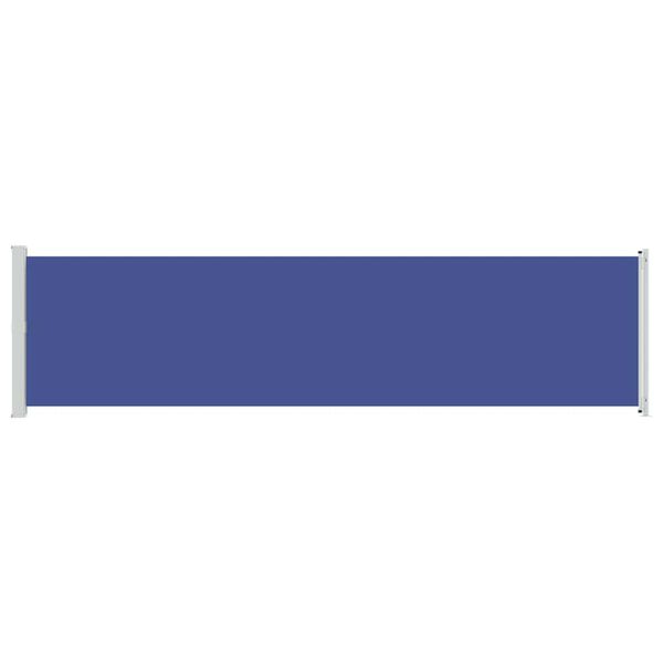 vidaXL パティオ用 引き込み式サイドオーニング 600x160cm ブルー
