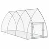vidaXL ウサギ小屋 シルバー 105x300x120cm 亜鉛メッキ鋼