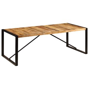 vidaXL ダイニングテーブル 220x100x75cm マンゴーウッド 無垢材