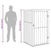 vidaXL 園芸用具 物置 88x89x161cm 亜鉛メッキ鋼製 アントラシート