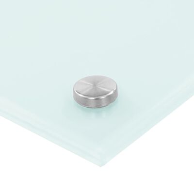 vidaXL キッチン用 汚れ防止板 ホワイト 100x40cm 強化ガラス製