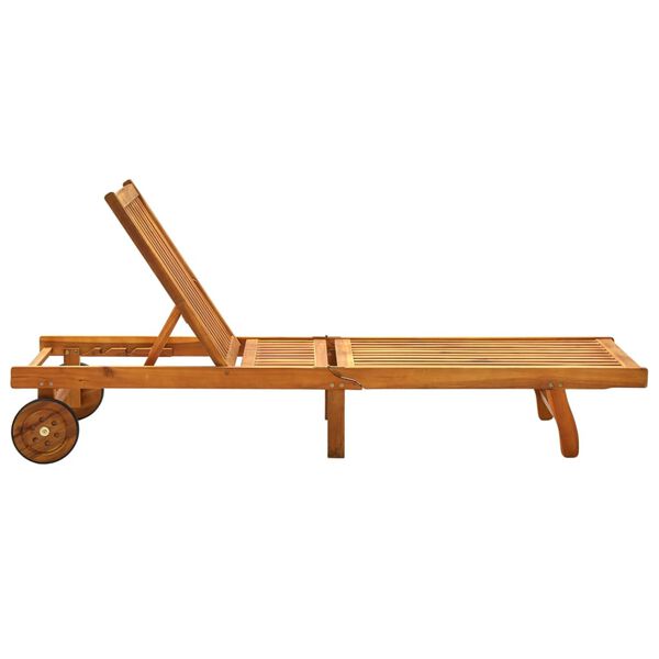 vidaXL サンラウンジャー アカシア無垢材