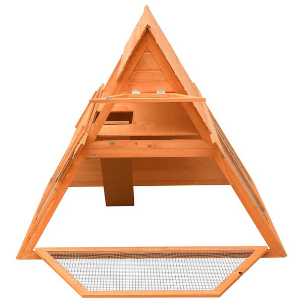 vidaXL うさぎ小屋 マツ＆モミ無垢材 152x128x108cm