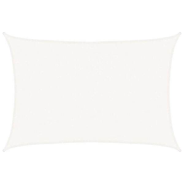 vidaXL サンシェード 4x6m 高密度ポリエチレン製 長方形 ホワイト