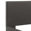 vidaXL ベッドフレーム LEDライト付き グレー 合成皮革製 90x200cm