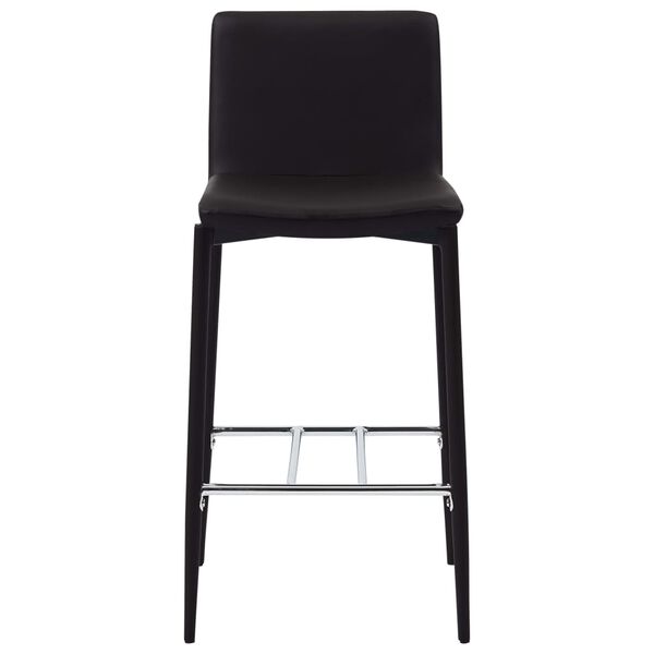 vidaXL バースツール 2点 ブラウン 合成皮革製