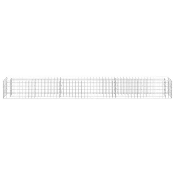 vidaXL カビオン レイズドベッド 亜鉛メッキ鋼製 270x30x30cm