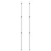 vidaXL 伸縮式タープポール 長さ102-260cm 2点 アルミ製