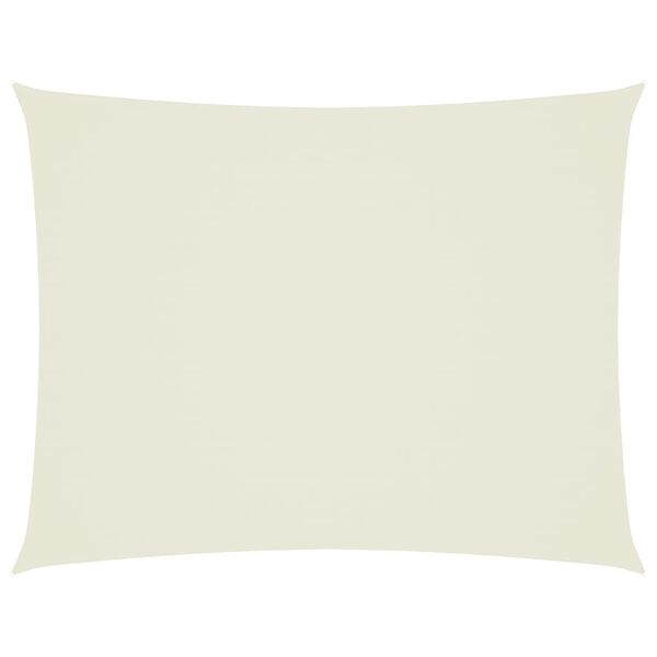 vidaXL サンシェードセイル 3x4m 長方形 オックスフォード生地 クリーム