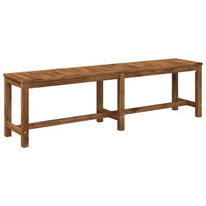 vidaXL ガーデンベンチ LAREN 161 x 35 x 45 cm ソリッドアカシアウッド ナチュラル 長方形