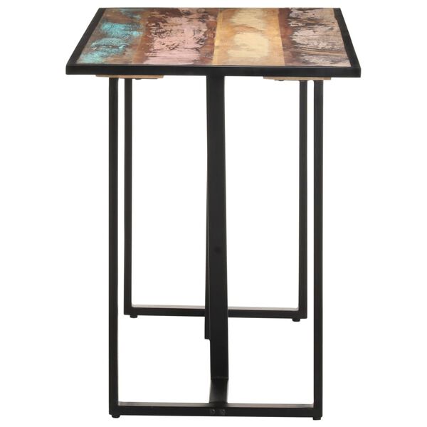 vidaXL ダイニングテーブル 120cm 無垢の再生木材