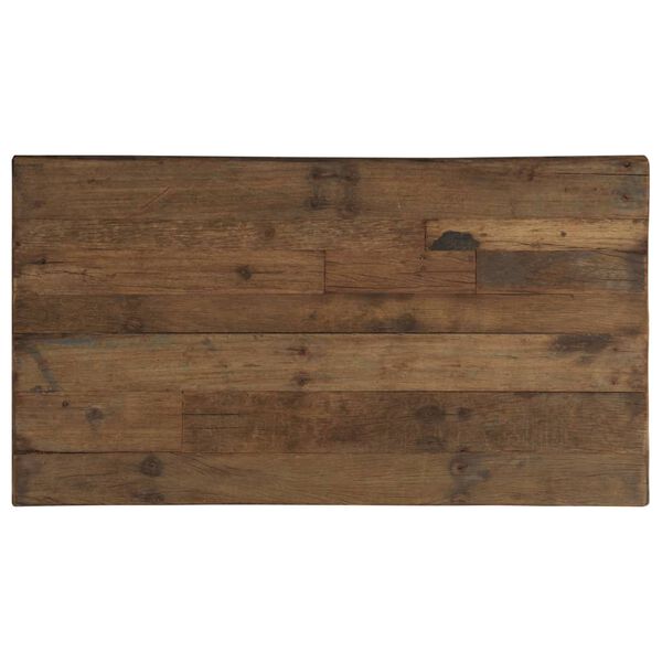 vidaXL オピウムコーヒーテーブル 再生木材＆スチール 110x60x35cm