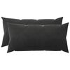 vidaXL クッションカバー 2 pcs HEERLEN ブラック 40 x 80 cm ベルベット