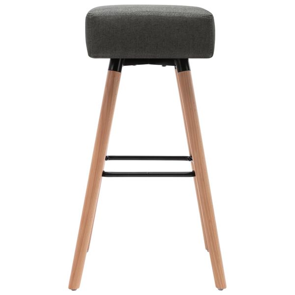 vidaXL バースツール ダークグレー 布製