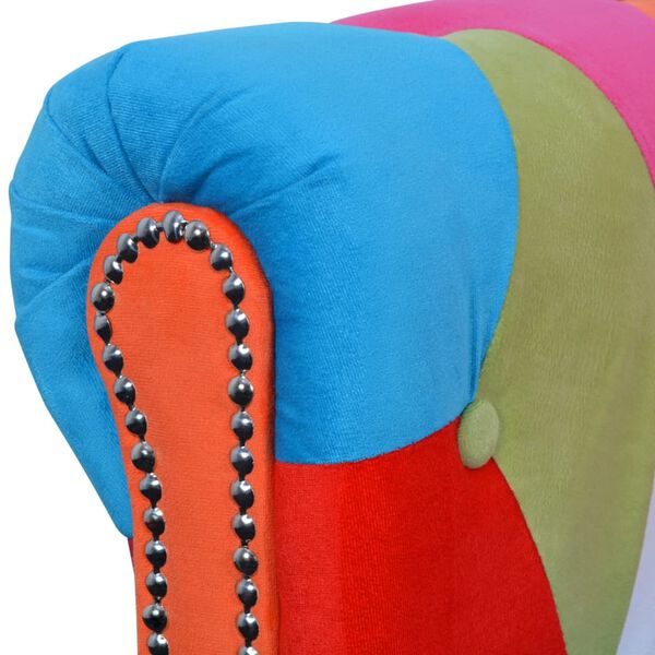 vidaXL 2人掛けチェスターフィールドソファ 布製