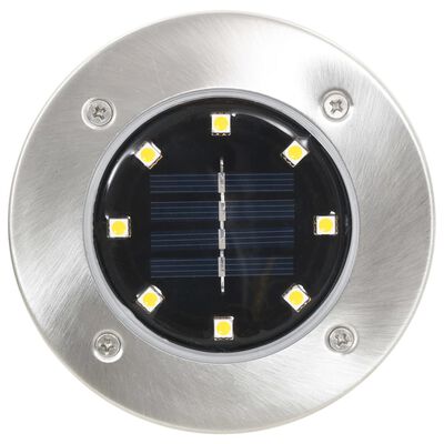 vidaXL 地中埋込型ソーラーライト 8点 LEDライト RGBカラー