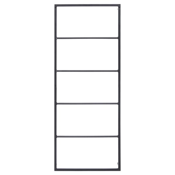 vidaXL 336118 vidaXL タオルラック ブラック 45x10x115 cm スチール製