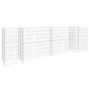 vidaXL H字型ガビオンプランター 260x40x80cm スチールワイヤー製