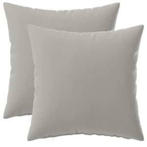 vidaXL クッションカバー 2 pcs HEERLEN グレー 40 x 40 cm ポリエステル